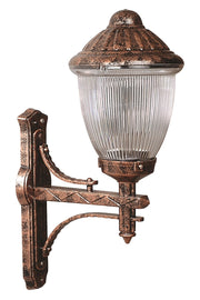 Candeeiro de Parede para Exterior – 50 cm – Marrom – ABS e Policarbonato