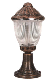 Candeeiro de Parede para Exterior – 54 cm x 23 cm – Marrom – ABS e Policarbonato