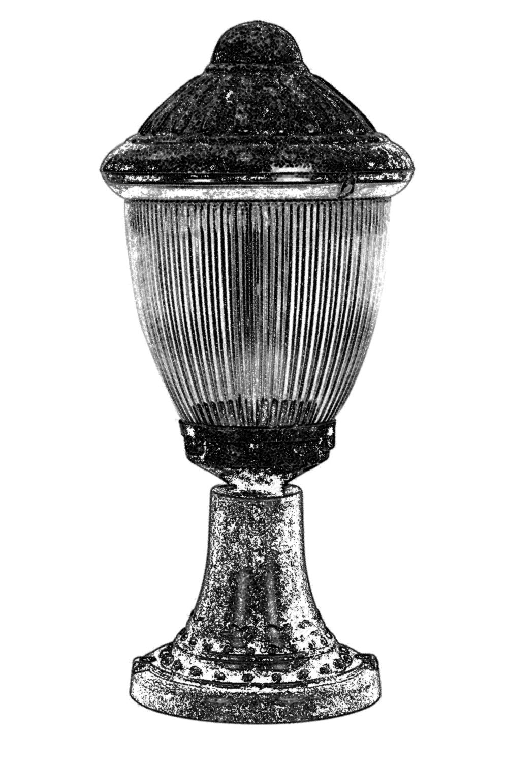 Candeeiro de Parede para Exterior – 54 cm x 23 cm – Marrom – ABS e Policarbonato