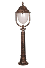 Candeeiro de Pé para Área Externa – 115 cm x 30 cm – Marrom – ABS e Policarbonato