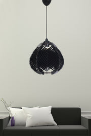 Candeeiro de Teto – 30 cm x 25 cm – Preto – Metálico
