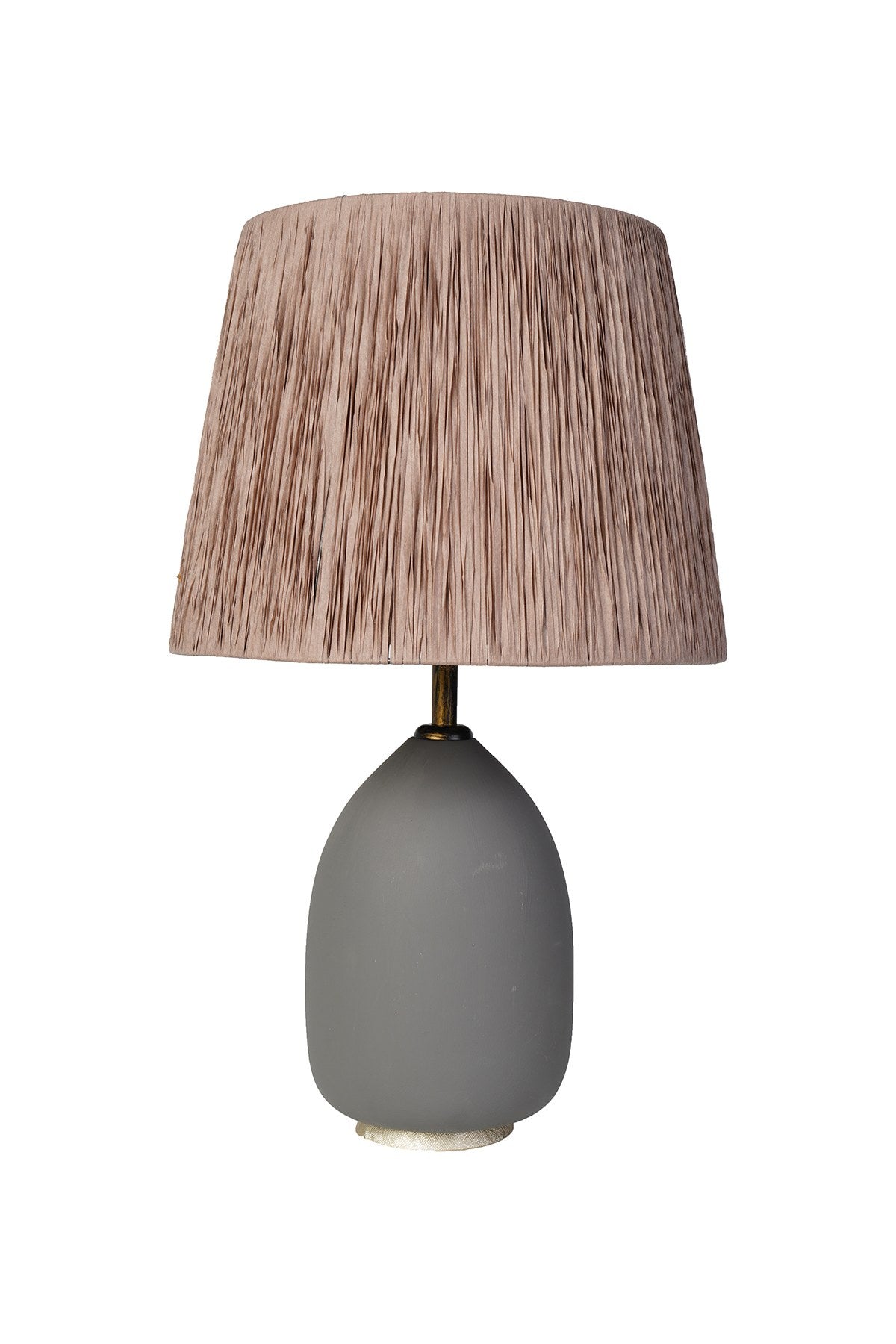 Candeeiro de Mesa – 70 cm – Cinza e Mink – Metálico