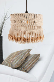 Candeeiro de Teto – 20-60 cm – Creme – Plástico