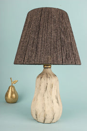 Candeeiro de Mesa de Cerâmica – 40 cm – Cinza