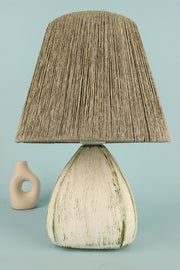 Candeeiro de Mesa – 35 cm – Verde – Cerâmica