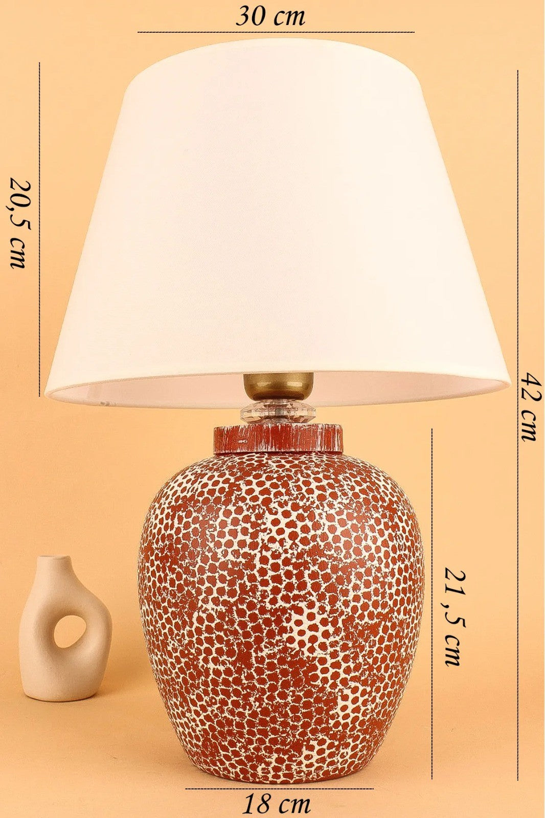 Candeeiro de mesa-YL684-Azulejo Vermelho
Branco