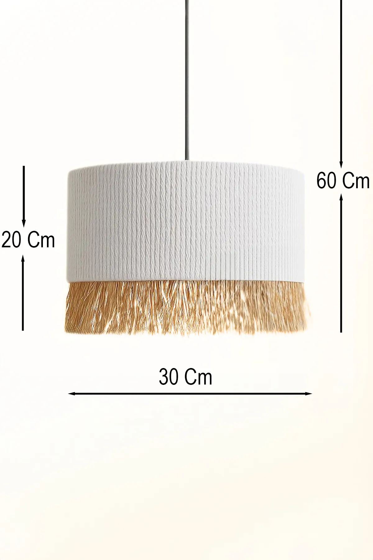 Candeeiro de Teto – 20-60 cm – Branco – Plástico