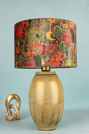 Candeeiro de Mesa de Cerâmica – Ø30 h:20 cm – Multicolorido