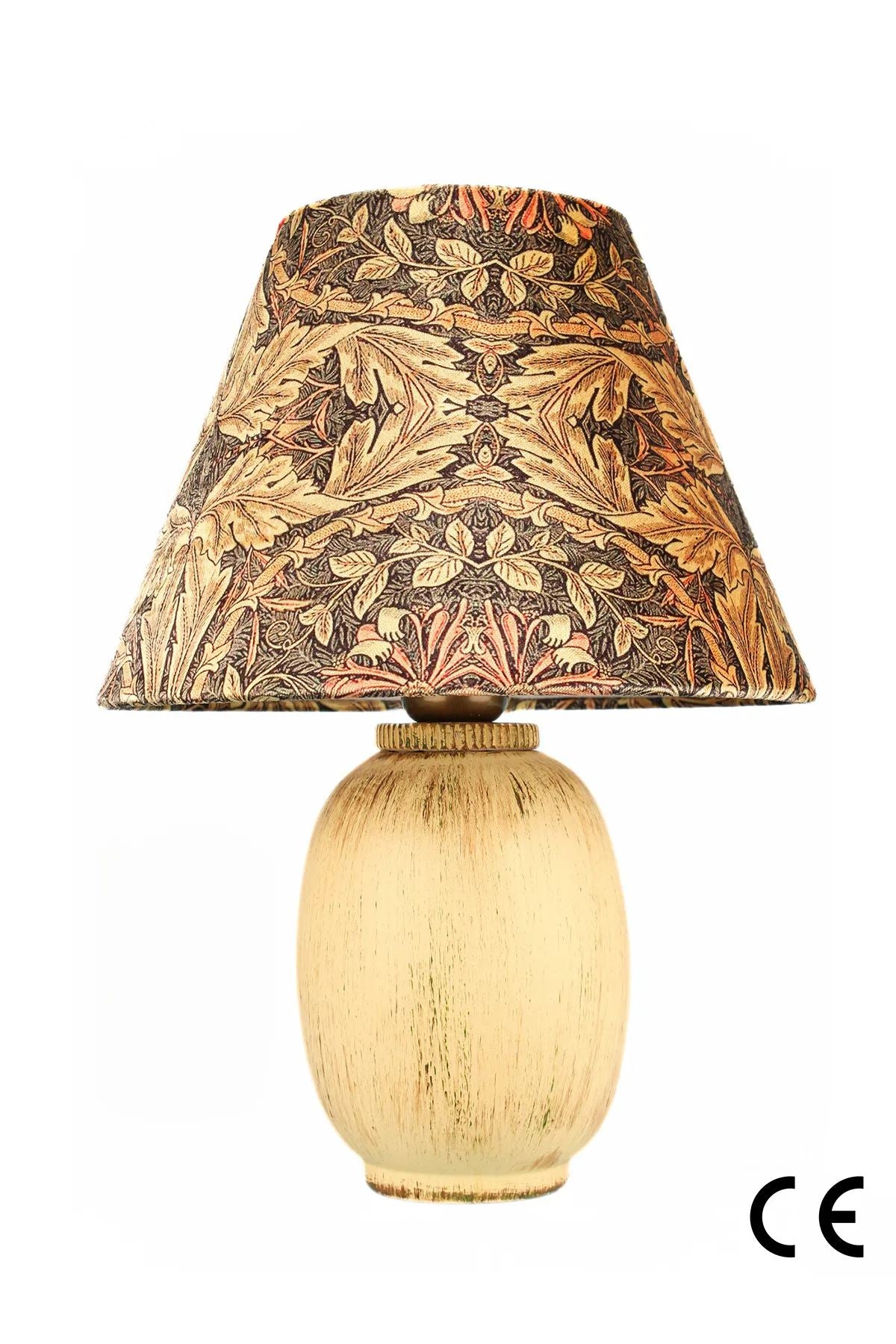 Candeeiro de Mesa de Cerâmica – Ø30 h:19 cm – Ecru