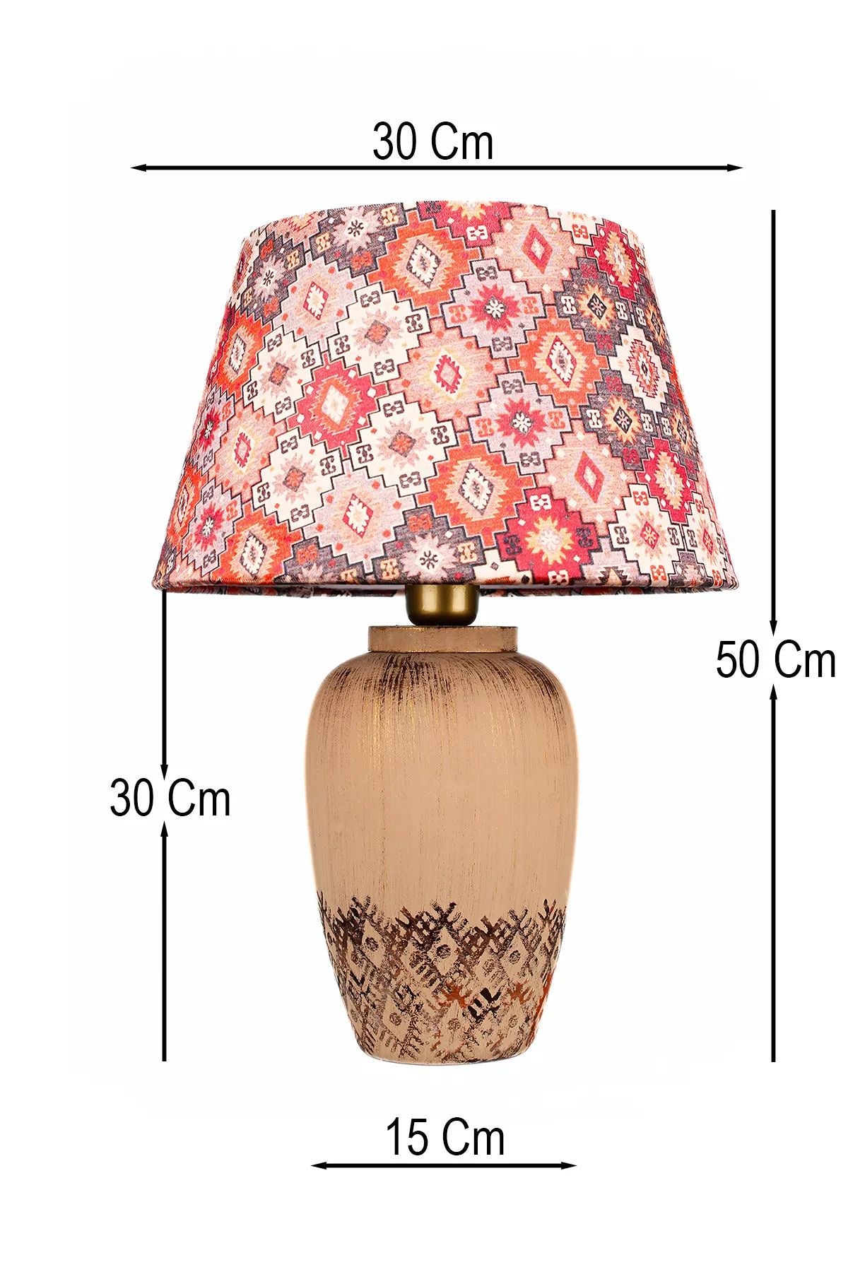 Candeeiro de mesa-BK076-Marrom
