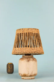 Candeeiro de Mesa – Ø20 h:15 cm – Laranja – Cerâmica