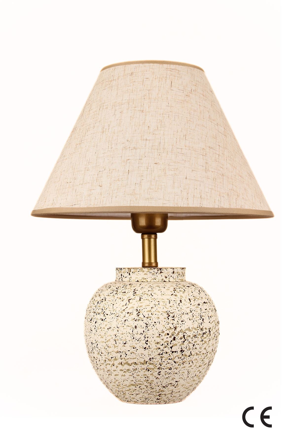 Candeeiro de Mesa de Cerâmica – Ø30 h:18 cm – Multicolorido