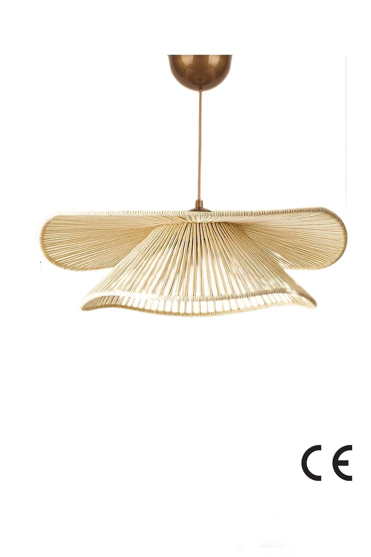 Candeeiro de Teto – 18-52 cm – Creme – Plástico