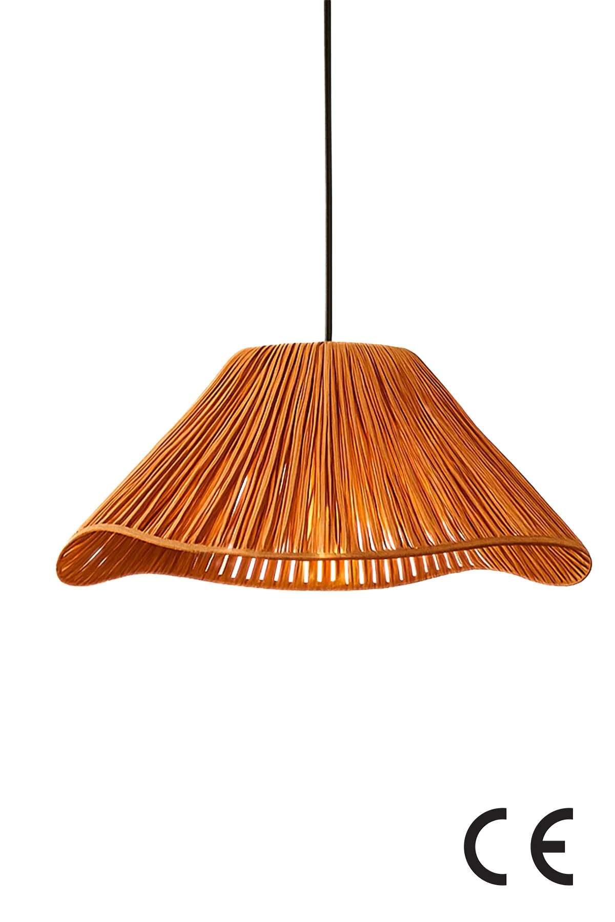 Candeeiro de Teto – 40 cm – Âmbar – Plástico