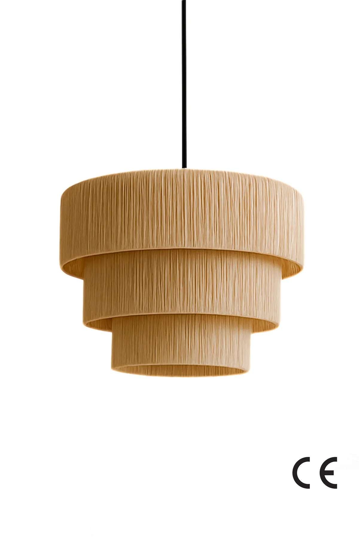 Candeeiro de Teto – 28-62 cm – Creme – Plástico