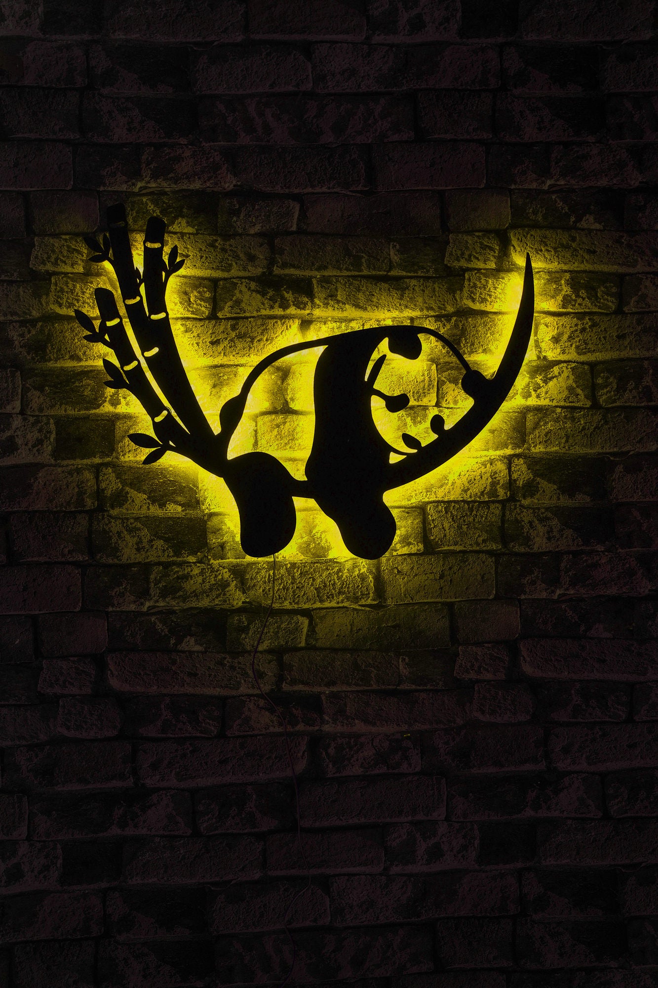 Iluminação LED Decorativa Amarela com Base MDF - 60 LEDs/m e Adaptador 12V Incluído