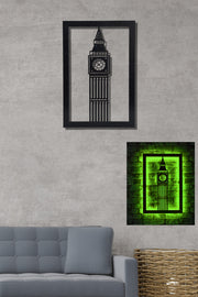 Iluminação LED Decorativa Verde com Base MDF - 60 LEDs por Metro e Adaptador 12V Incluído