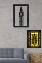 Iluminação LED Decorativa Amarela com Base MDF - 60 LEDs/m e Adaptador 12V Incluído