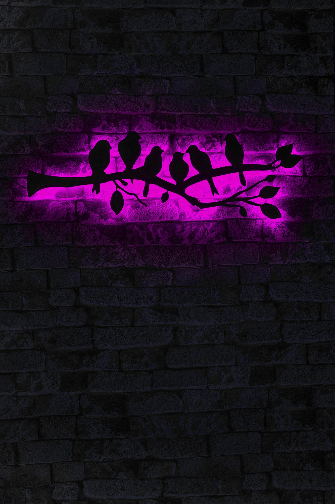 Iluminação LED Decorativa Rosa com Base MDF - 60 LEDs por Metro e Adaptador 12V Incluído