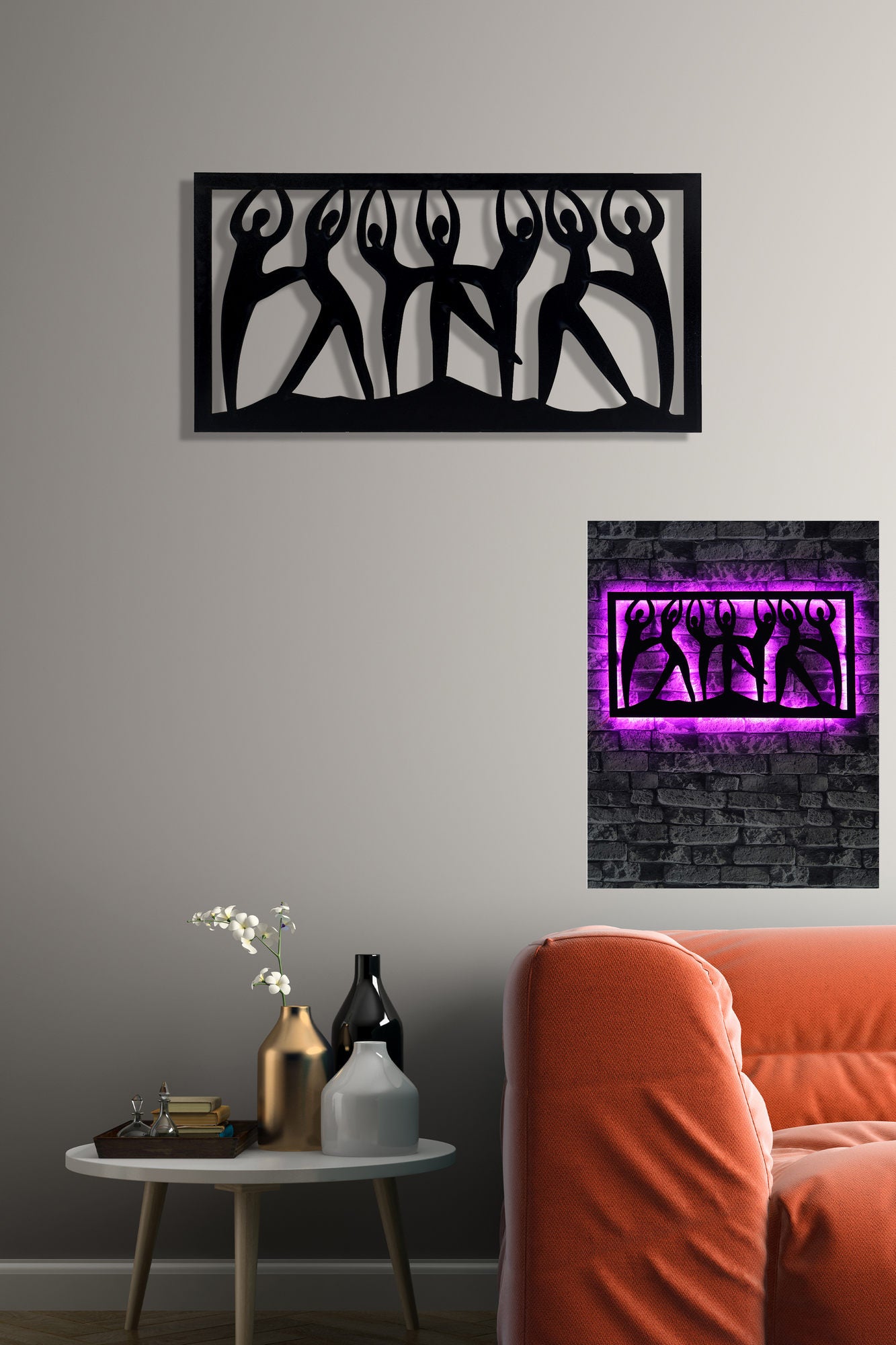 Iluminação LED Decorativa Rosa com Base MDF - 60 LEDs por Metro e Adaptador 12V Incluído