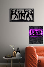 Iluminação LED Decorativa Rosa com Base MDF - 60 LEDs por Metro e Adaptador 12V Incluído