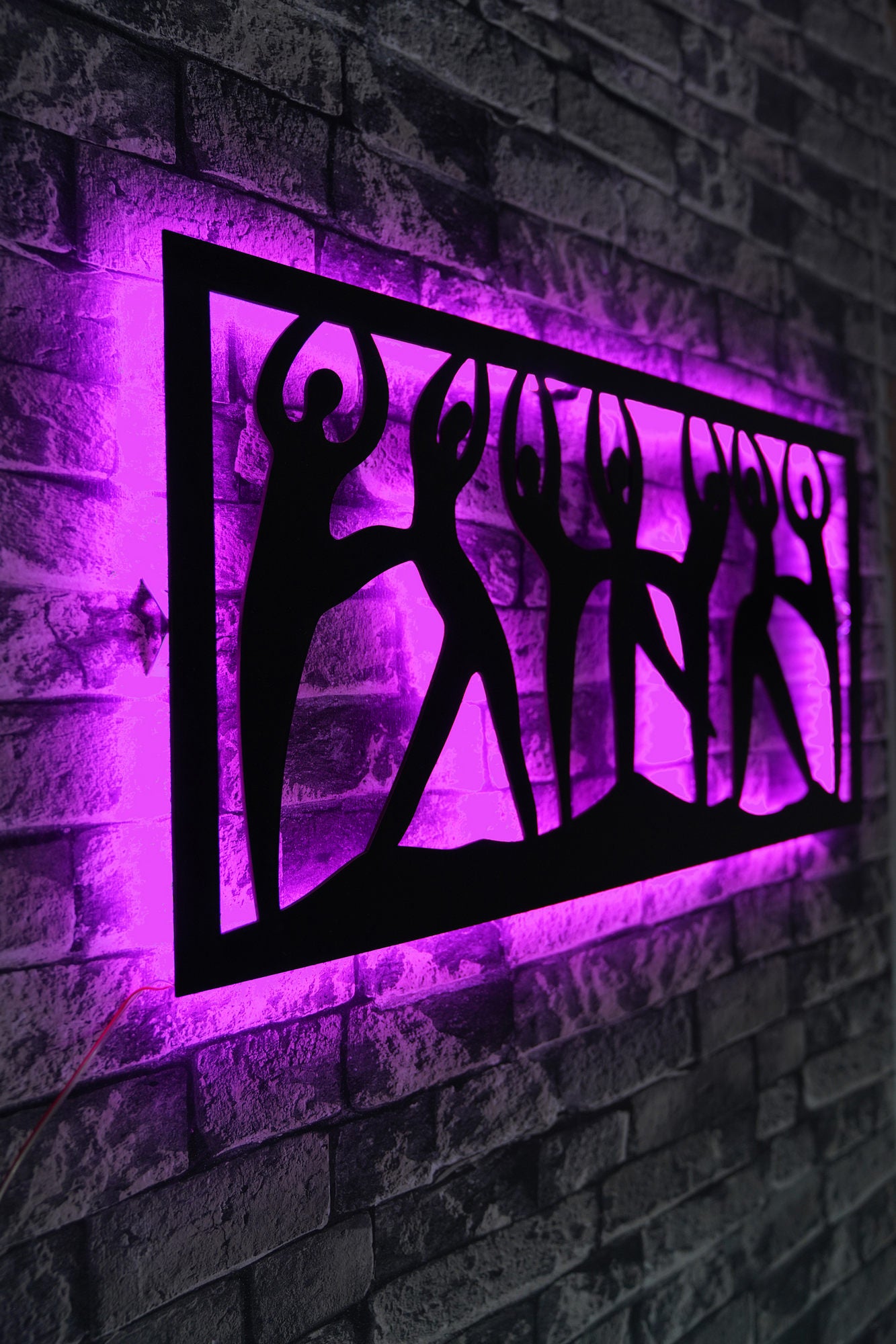 Iluminação LED Decorativa Rosa com Base MDF - 60 LEDs por Metro e Adaptador 12V Incluído