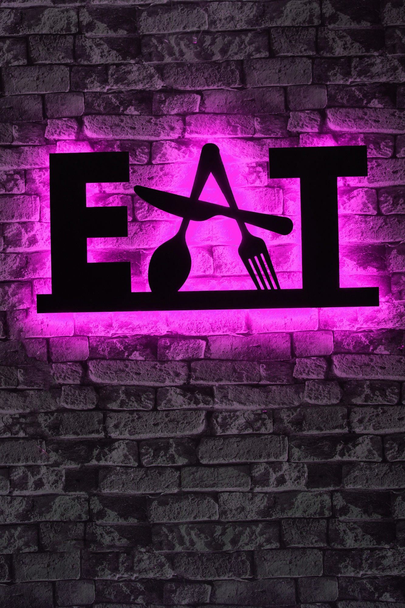 Iluminação LED Decorativa Rosa com Base MDF - 60 LEDs por Metro e Adaptador 12V Incluído