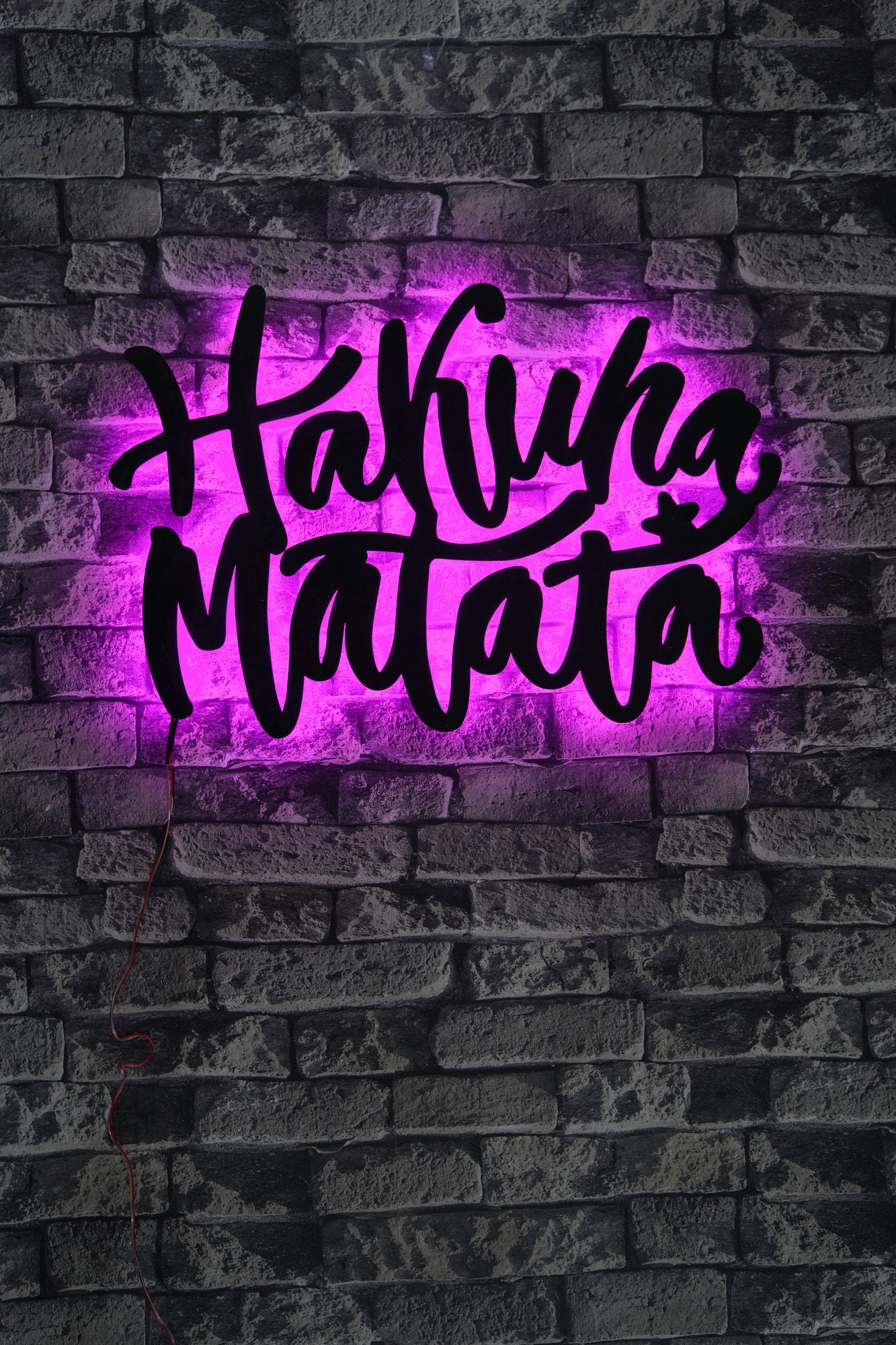 Painel LED Decorativo Rosa 40x60cm com Base MDF - Iluminação Ambiente 60 LEDs por Metro