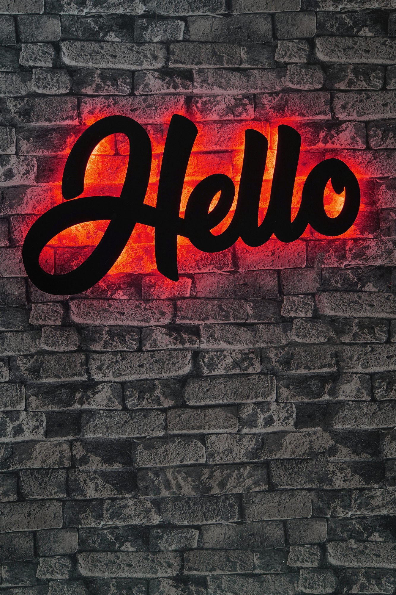 Iluminação LED Decorativa Vermelha com Base MDF - 60 LEDs/m e Adaptador 12V Incluído