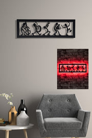 Iluminação LED Decorativa Vermelha com Base MDF - 60 LEDs por Metro e Adaptador 12V