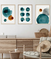 Pinturas emolduradas – 50 x 70 cm – MDF e madeira maciça