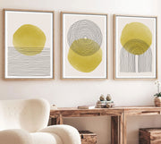 Quadro Decorativo MDF Emoldurado Multicolor 50x70cm - Conjunto 3 Peças Huhu144