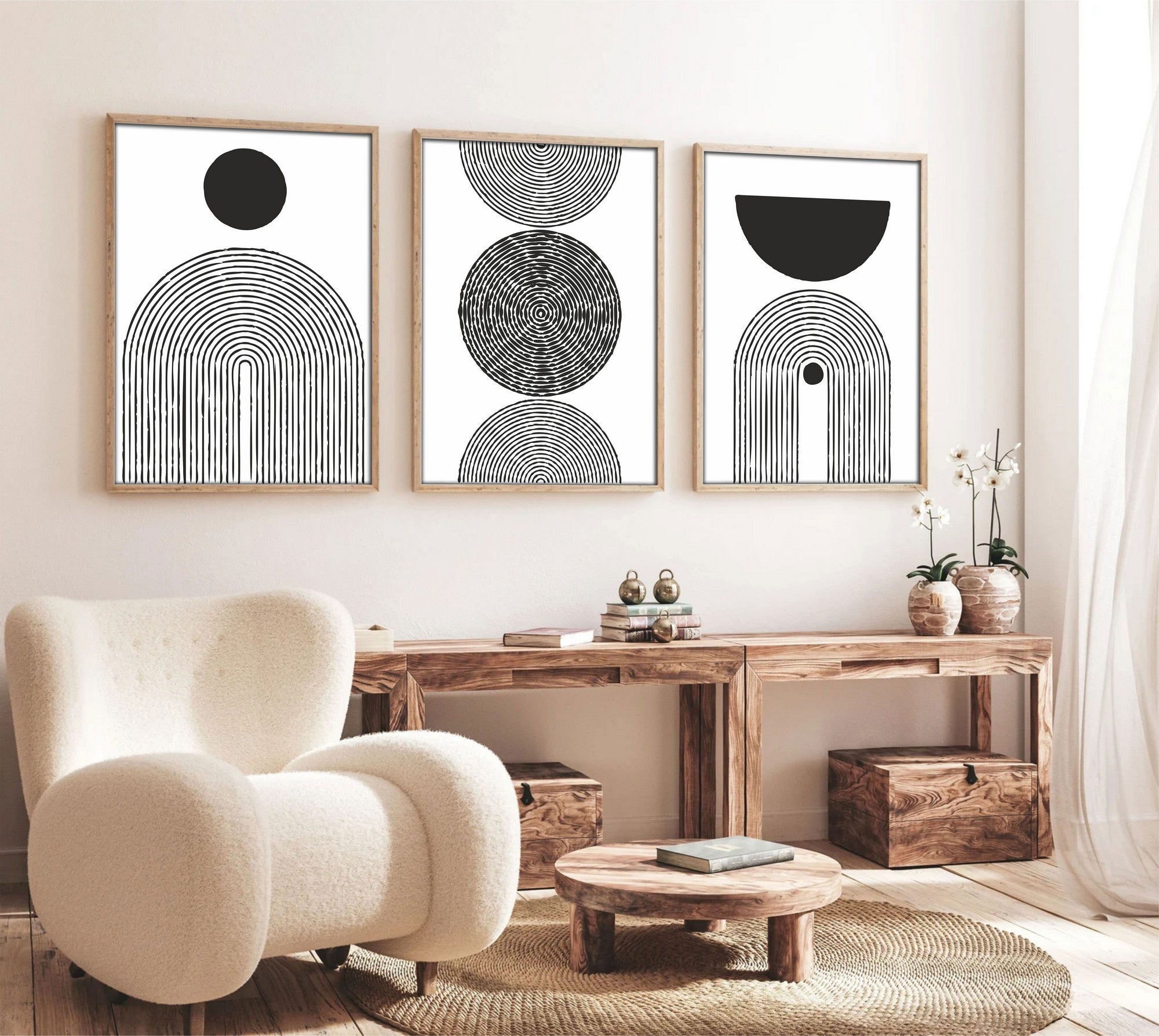 Transform a Sua Casa com Este Conjunto de 3 Quadros Decorativos em Madeira Maciça - Arte Multicolor 30x40cm que Vai Revolucionar Qualquer Ambiente