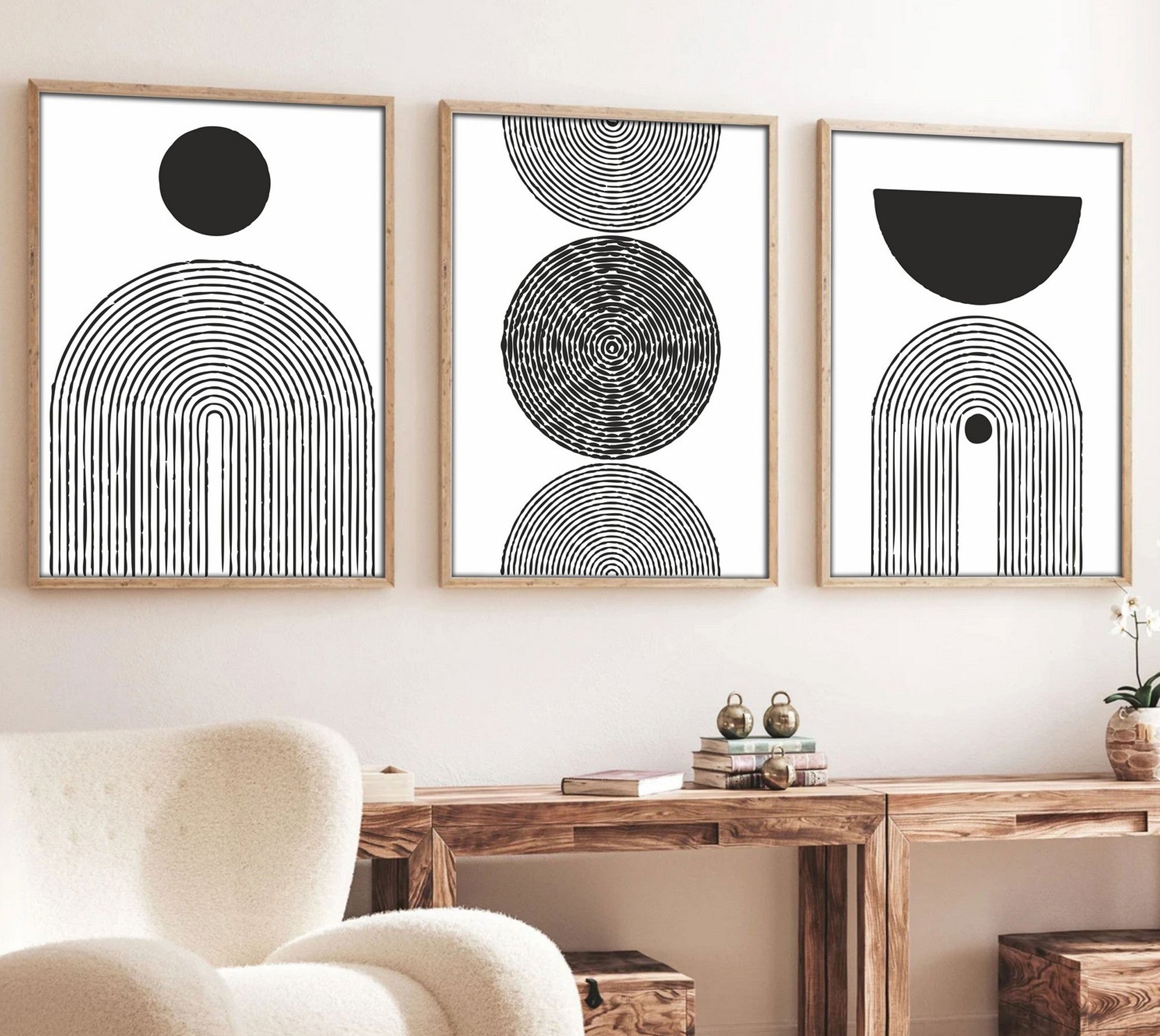 Quadro Decorativo emoldurado em MDF – 50 x 70 cm – 100% MDF e Madeira Sólida