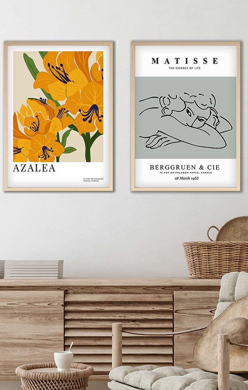 Conjunto de 2 Quadros Decorativos MDF Emoldurados Multicolor 70x50cm - Transforme o Seu Espaço com Arte Moderna