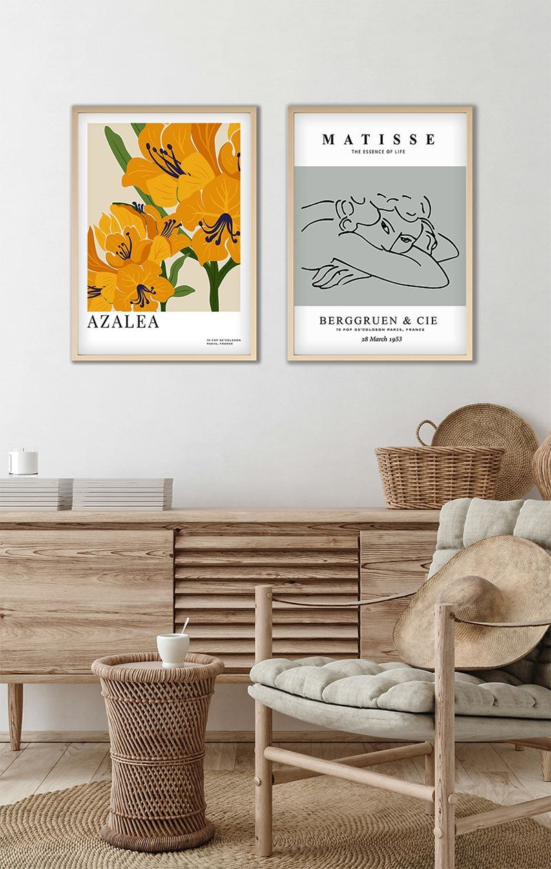 Conjunto de 2 Quadros Decorativos MDF Emoldurados Multicolor 70x50cm - Transforme o Seu Espaço com Arte Moderna