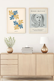 Quadro Decorativo MDF Emoldurado Huhu174 Multicolor 70x50cm - 2 Peças em Madeira Maciça