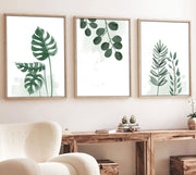 Quadro Decorativo MDF Emoldurado Multicolor 70x50cm - Conjunto 3 Peças Madeira Maciça