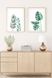 Quadro Decorativo MDF Emoldurado Multicolor Huhu196 - 2 Peças 35x50cm Madeira Maciça