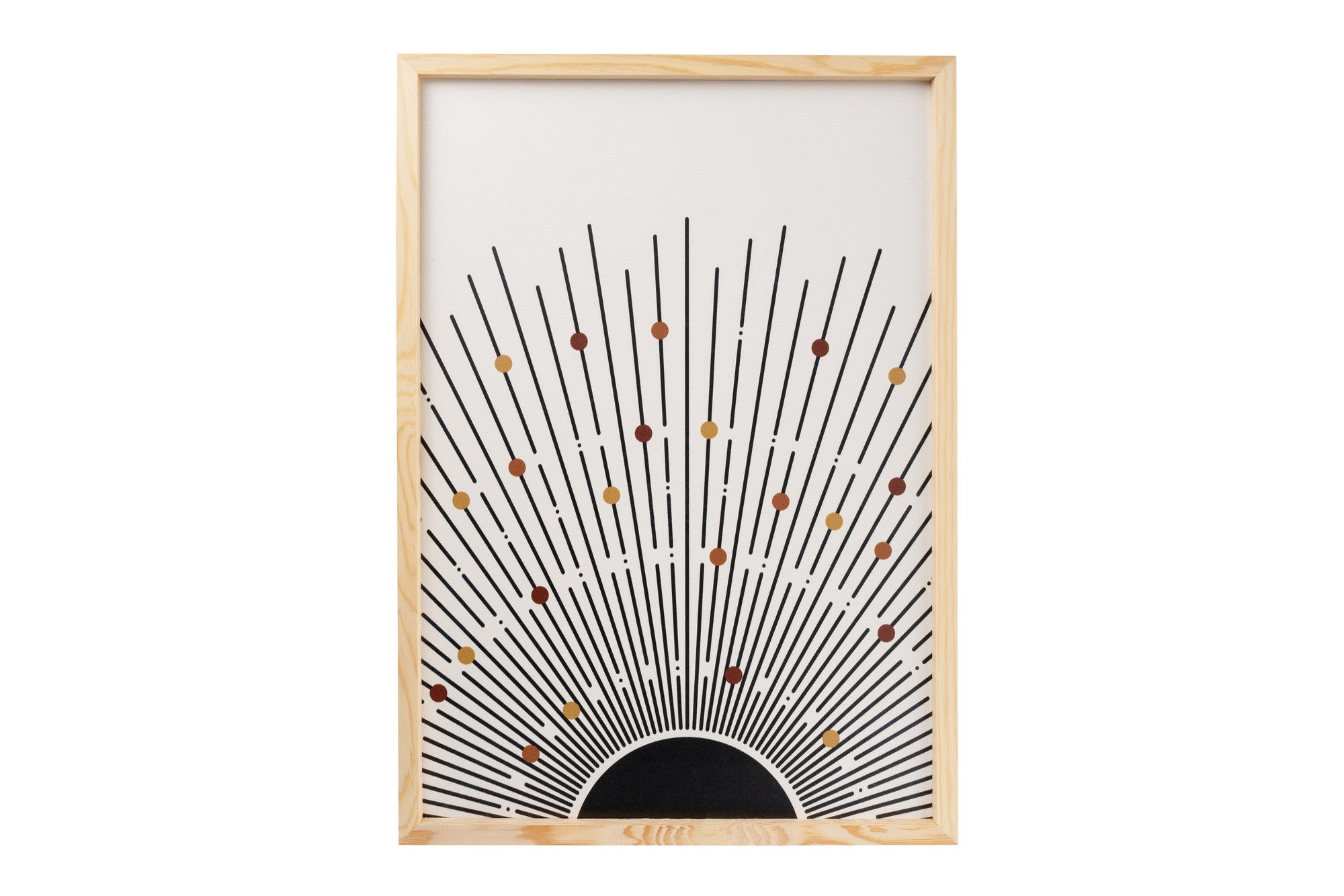 Quadro Decorativo MDF Emoldurado Multicolor 30x40cm - Conjunto 3 Peças Madeira Maciça