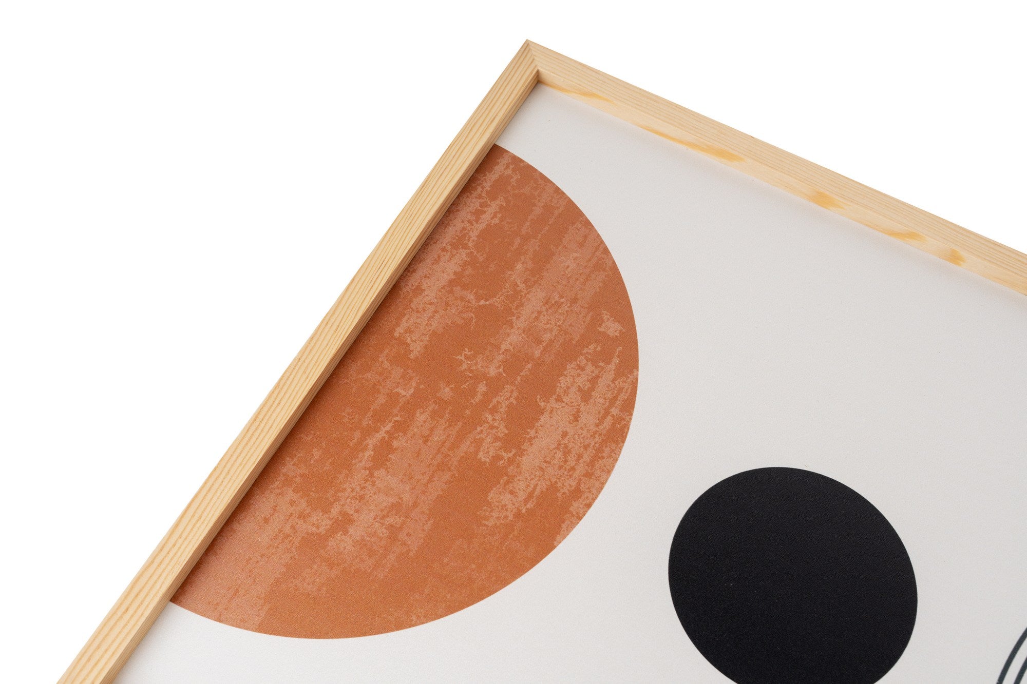 Quadro Decorativo MDF Emoldurado Multicolor 30x40cm - Conjunto 3 Peças Madeira Maciça