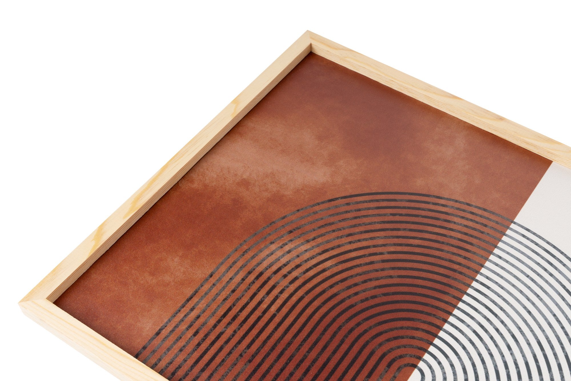 Quadro Decorativo MDF Emoldurado Multicolor 30x40cm - Conjunto 3 Peças Madeira Maciça