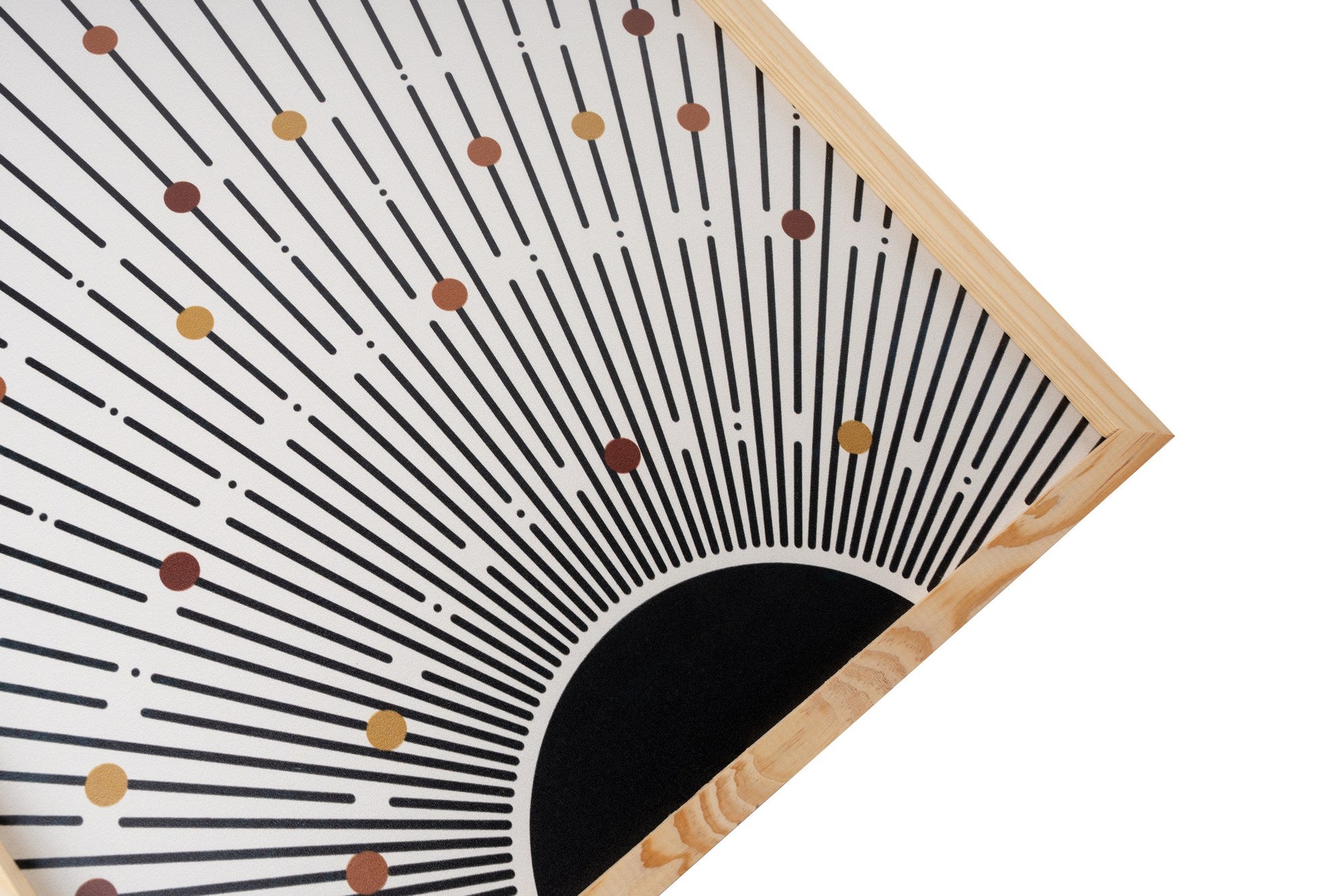 Quadro Decorativo MDF Emoldurado Multicolor 30x40cm - Conjunto 3 Peças Madeira Maciça