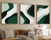 Conjunto de Quadros 3 Peças Huhu204 (35 x 50 cm) — Multicolor, MDF 3 mm com Moldura em Madeira Maciça