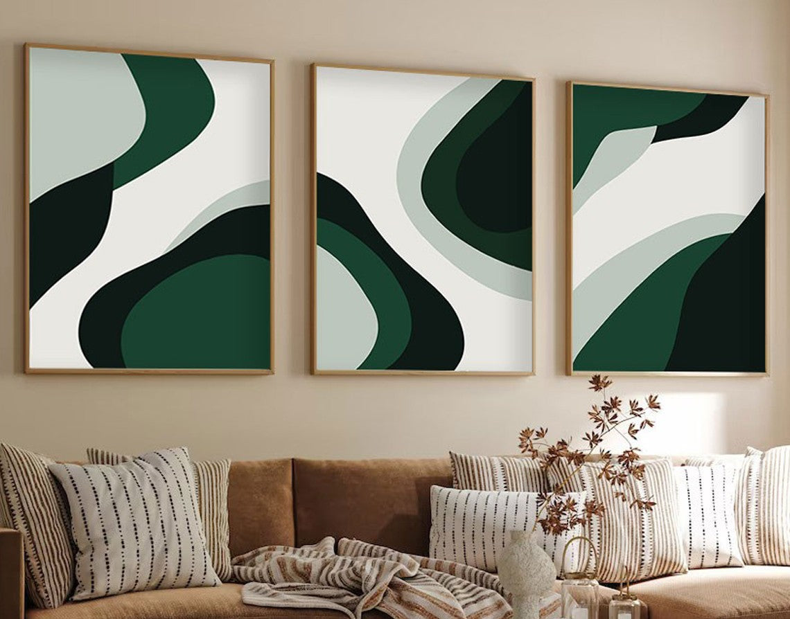 Quadro Decorativo emoldurado – 50 x 70 cm – MDF e Madeira Sólida