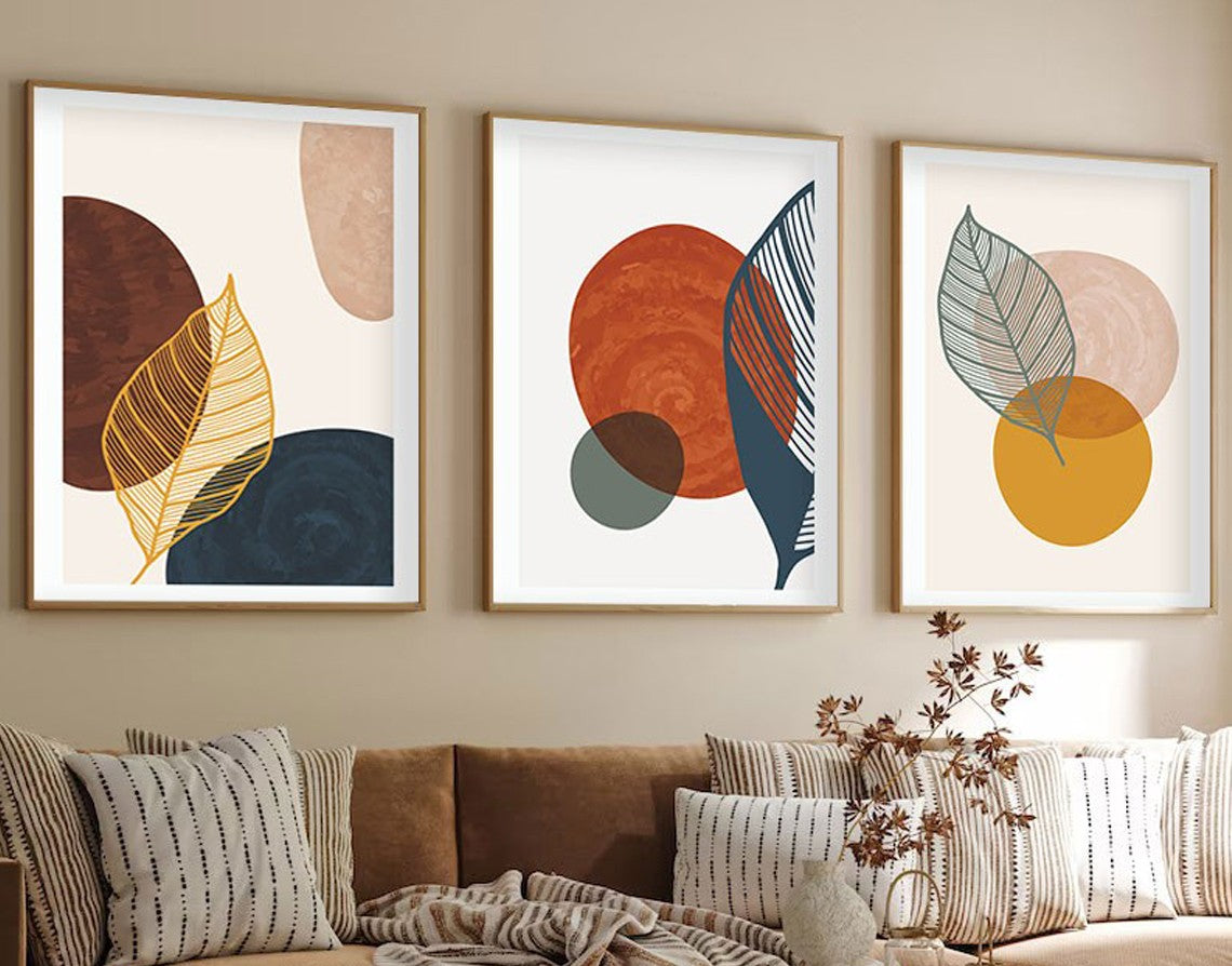 Quadro decorativo emoldurado – 50 x 70 cm – MDF e madeira maciça