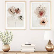 Quadro Decorativo MDF Emoldurado Huhu22 Multicolor 70x50cm - 2 Peças em Madeira Maciça