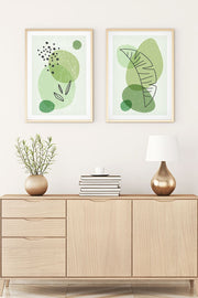 Quadro Decorativo MDF Emoldurado Huhu4 Multicolor 70x50cm - 2 Peças em Madeira Maciça