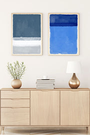 Quadro Decorativo MDF Emoldurado Huhu63 - 30x40cm - Multicolor - 2 Peças em Madeira Maciça