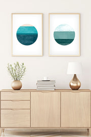 Conjunto 2 Quadros MDF com Moldura em Madeira Maciça Huhu72 20 x 30 cm – Multicolor